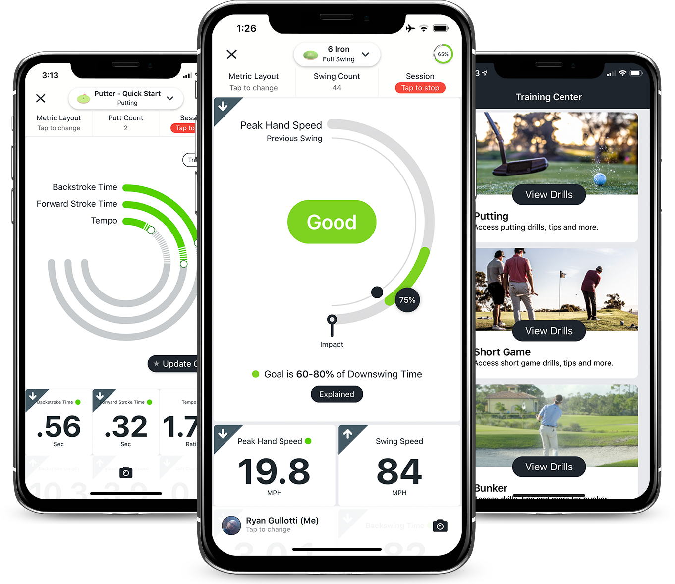 BLAST swing and shot analyzer