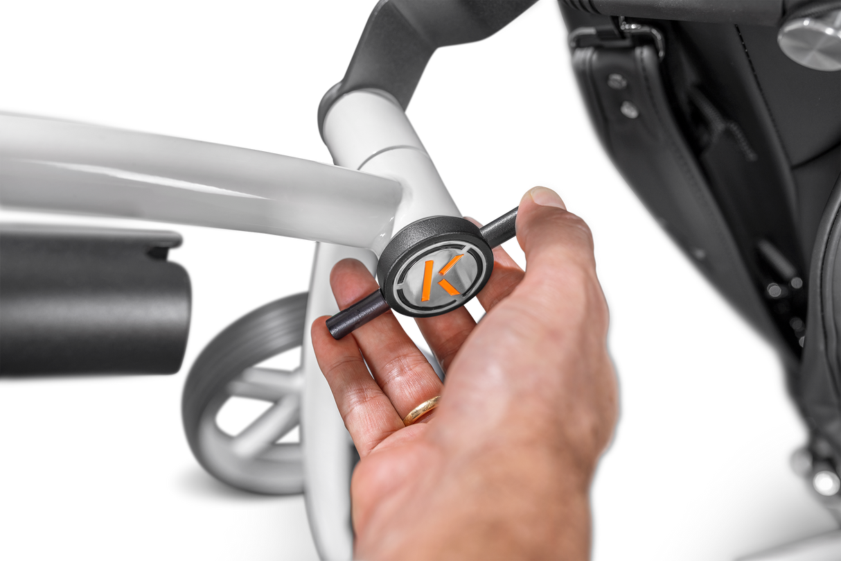 Chariot de golf électrique KIFFE GOLF « K3 » avec porte-parapluie