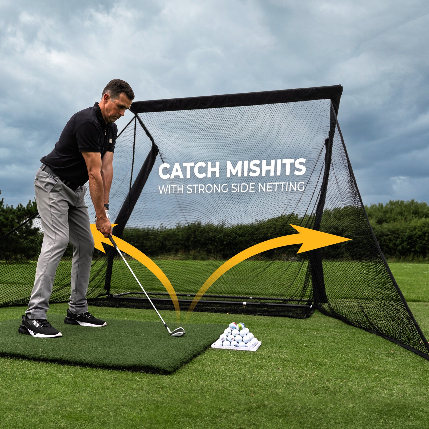 Filet de golf de luxe SIMSPACE pour la conduite à domicile