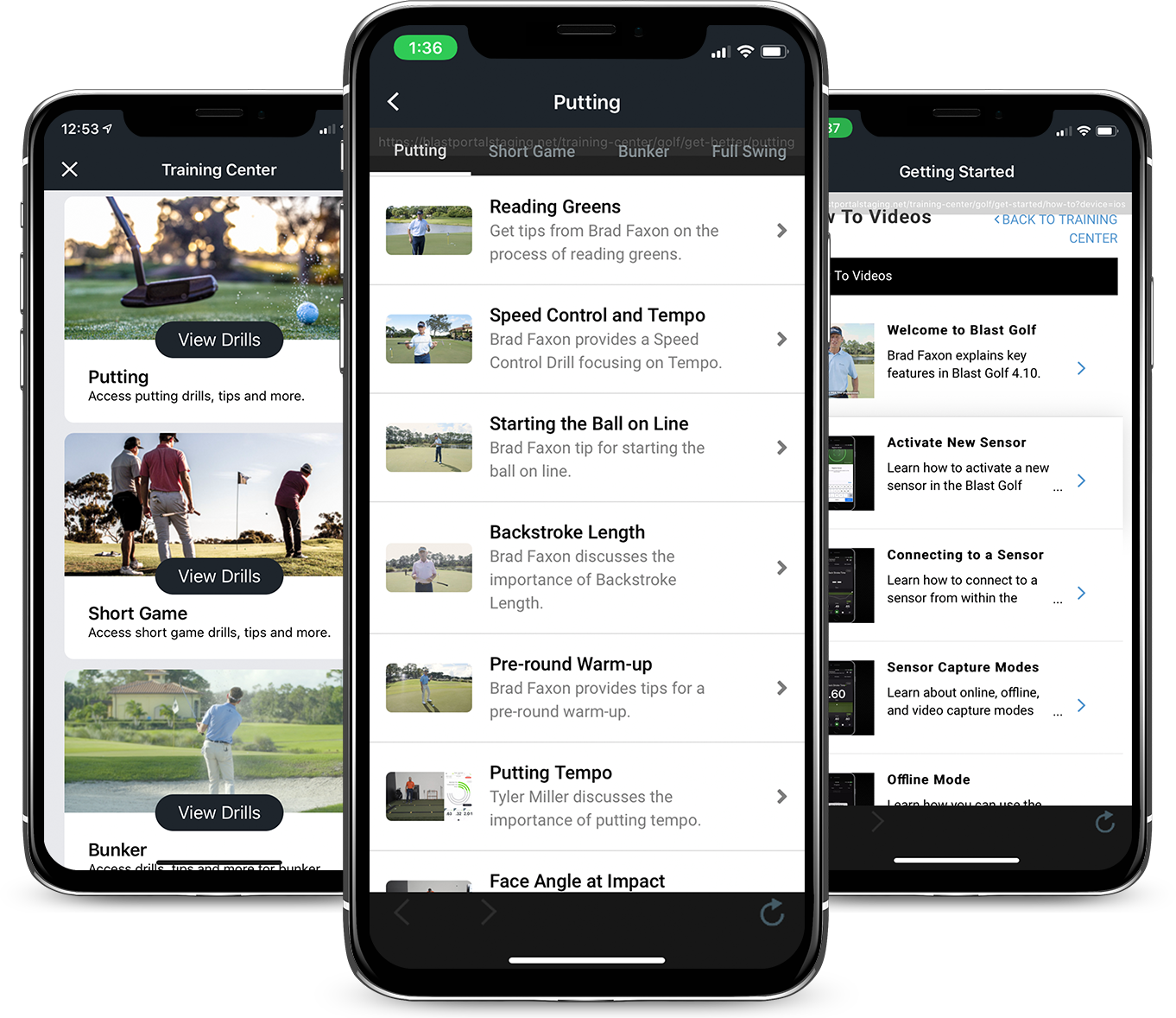 BLAST swing and shot analyzer