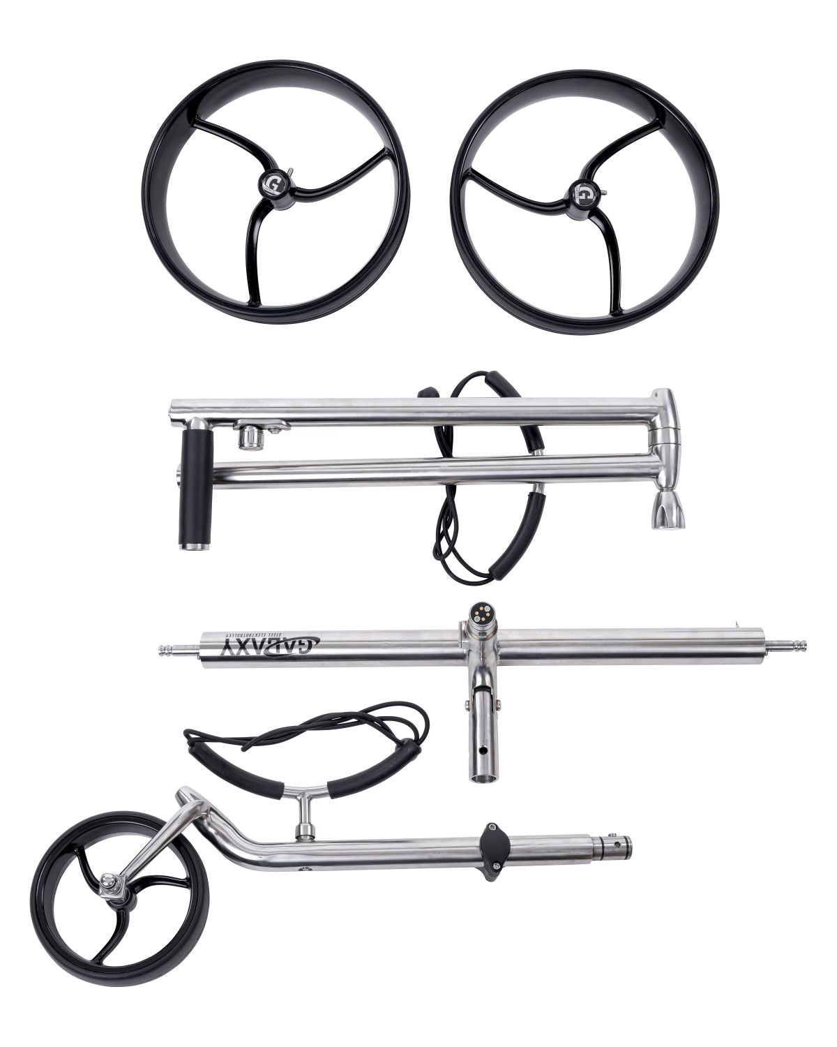 Chariot électrique en acier inoxydable GALAXY année modèle 2025 incl. magn. Frein de stationnement