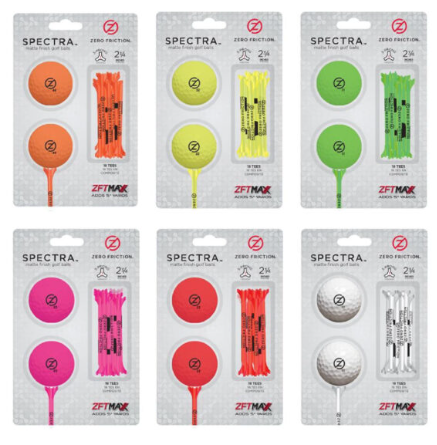 Packs de 2 balles/tees Zero Friction