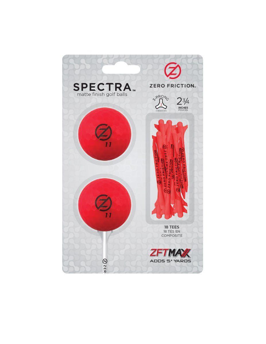 Packs de 2 balles/tees Zero Friction