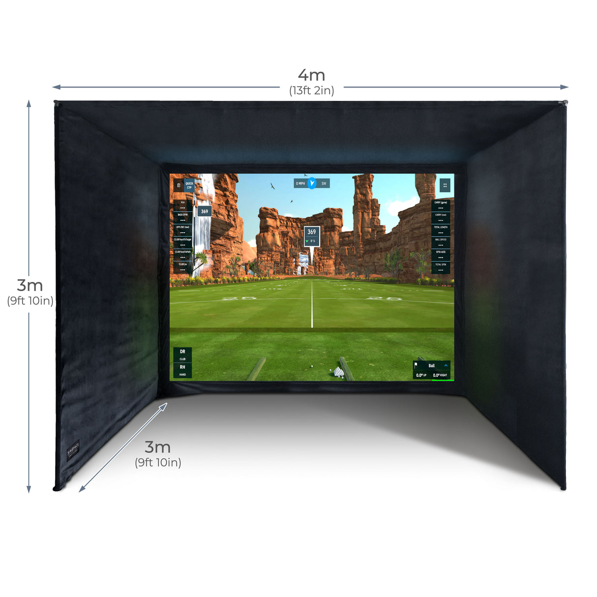 Cabine de simulateur de golf SimSpace