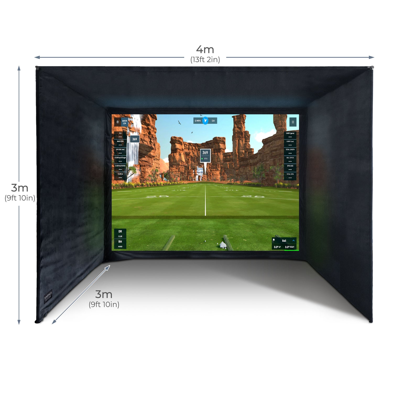 Cabine de simulateur de golf SimSpace