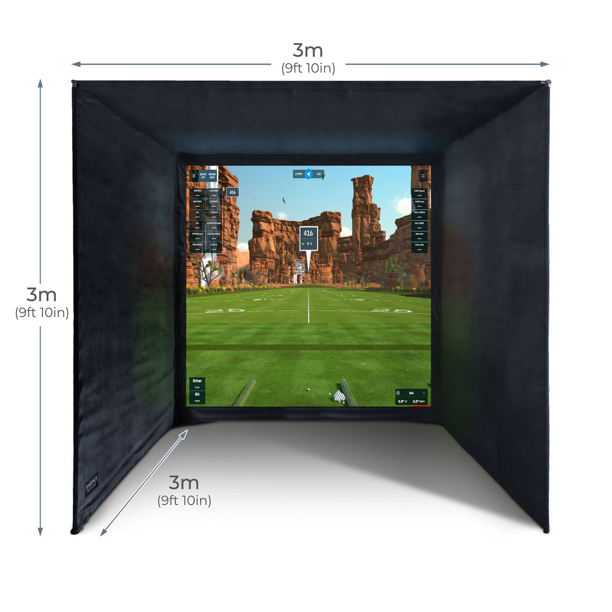 Cabine de simulateur de golf SimSpace
