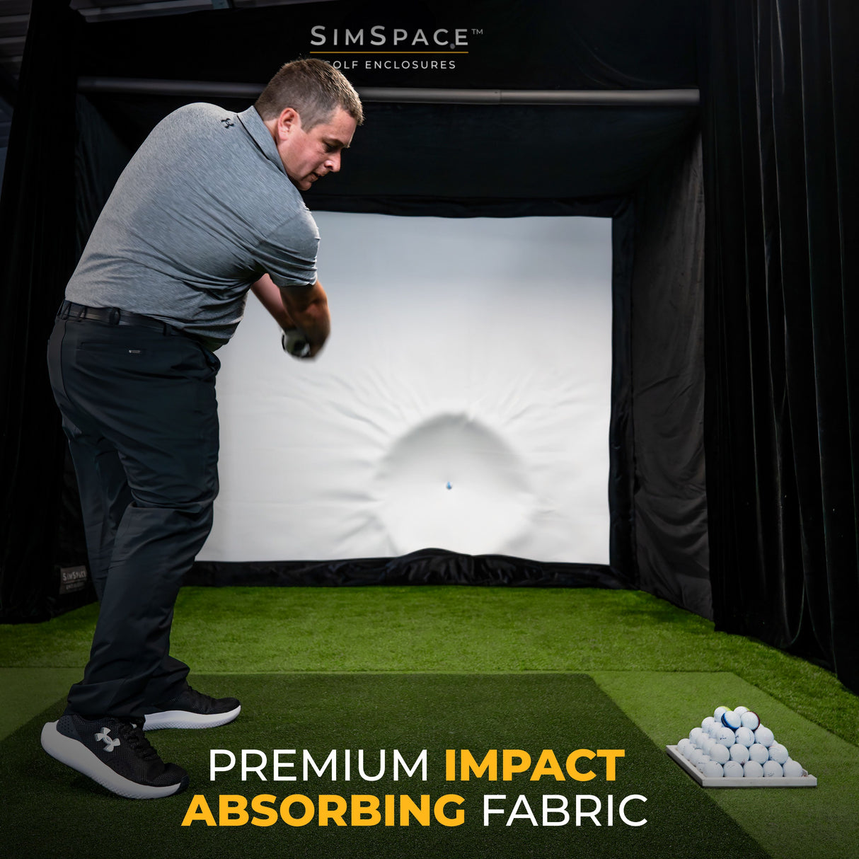 Cabine de simulateur de golf SimSpace
