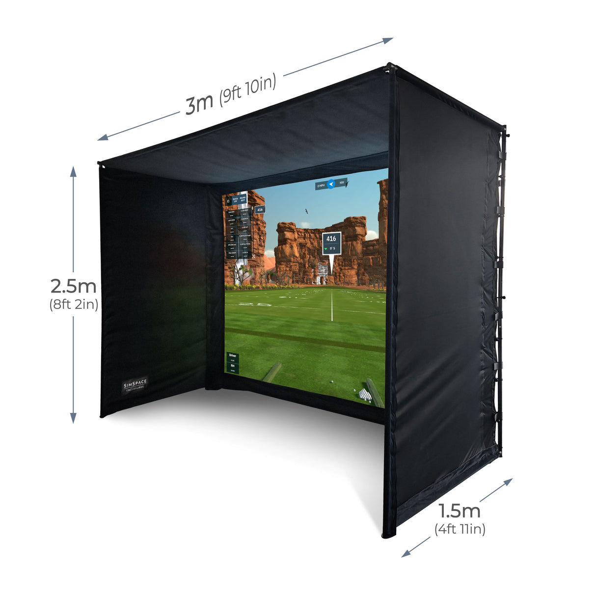 Cabine de simulateur de golf SimSpace