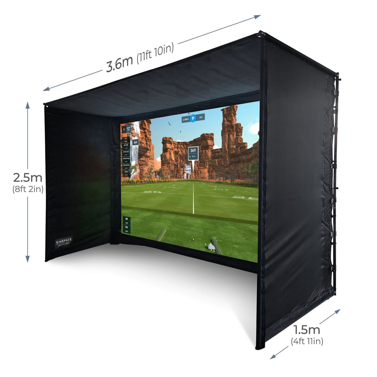 Cabine de simulateur de golf SimSpace