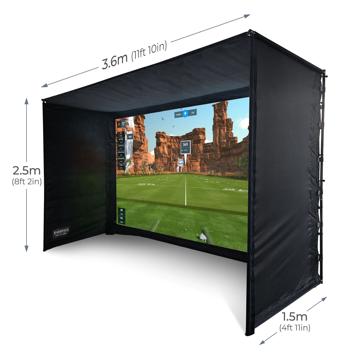 Cabine de simulateur de golf SimSpace
