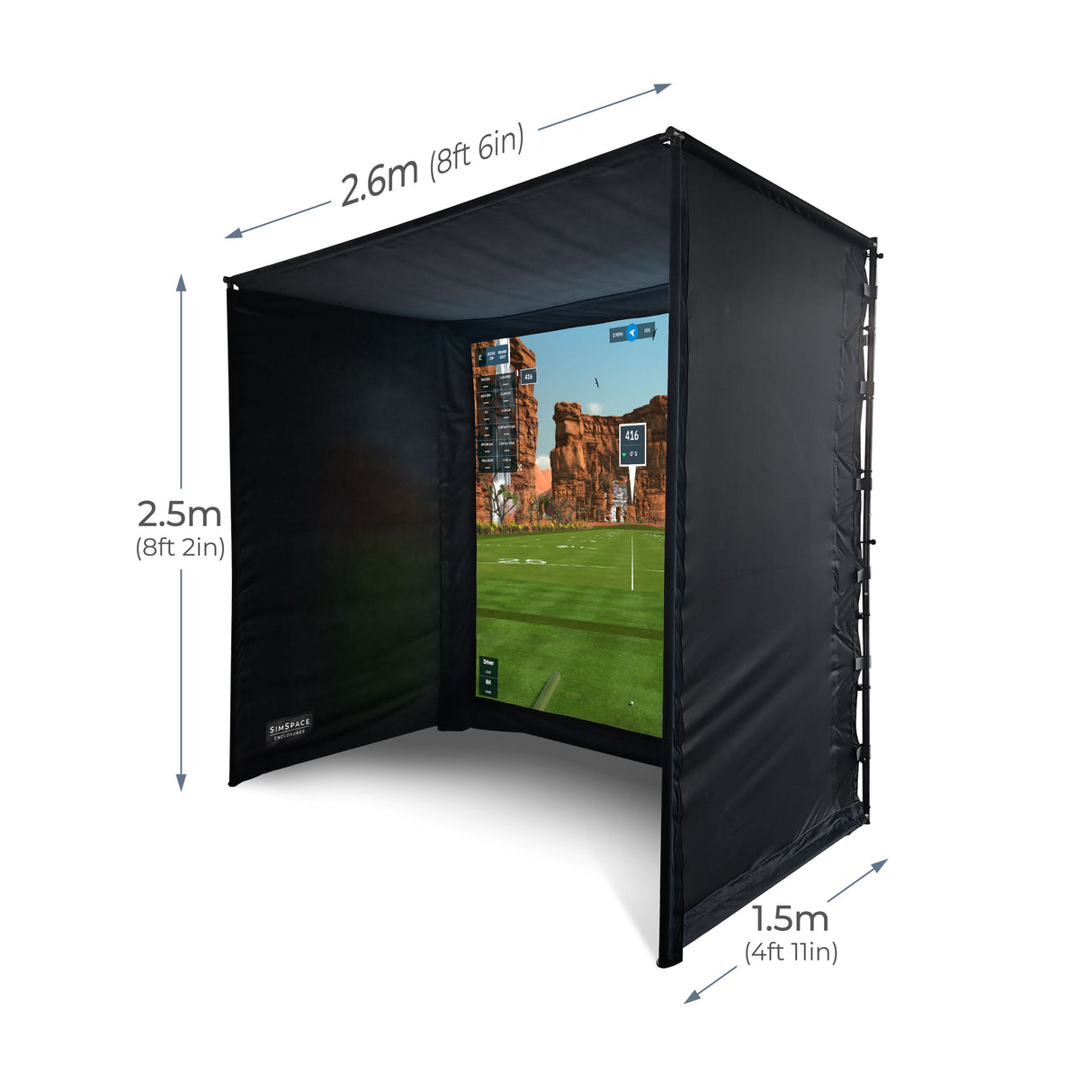 Cabine de simulateur de golf SimSpace