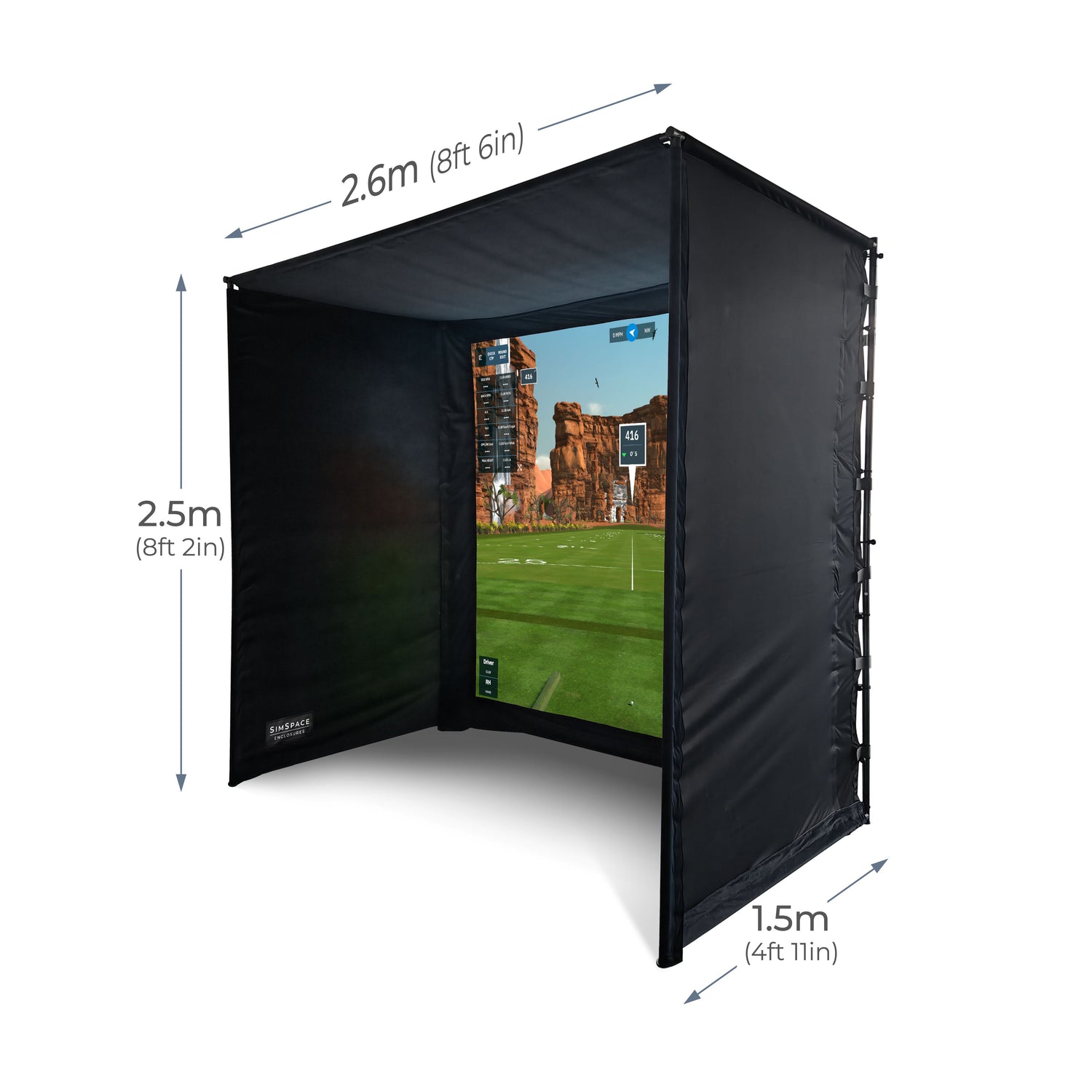 Cabine de simulateur de golf SimSpace