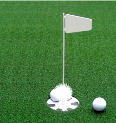 NET RETURN golf hole and flag