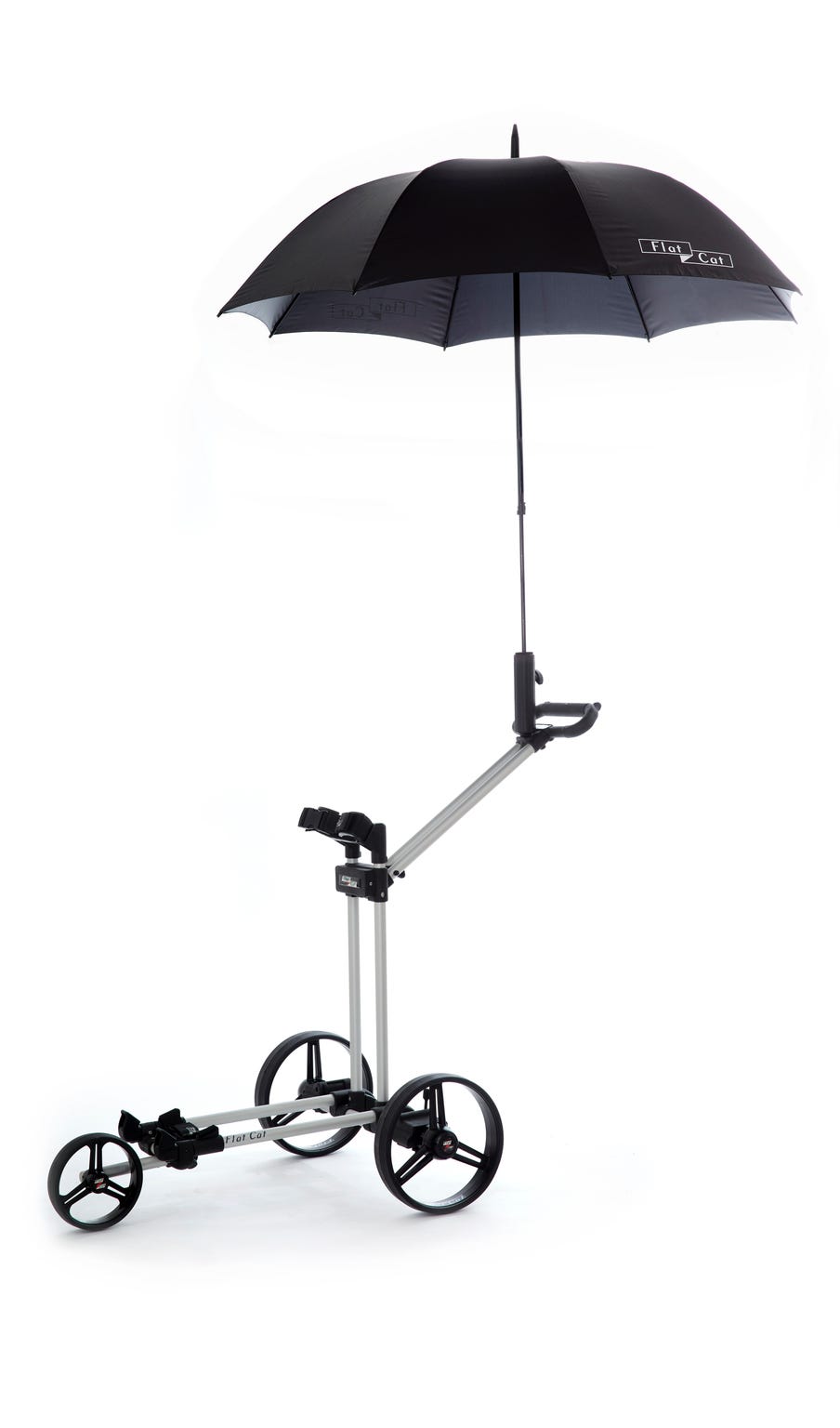 FLAT CAT Telescopic Umbrella Black