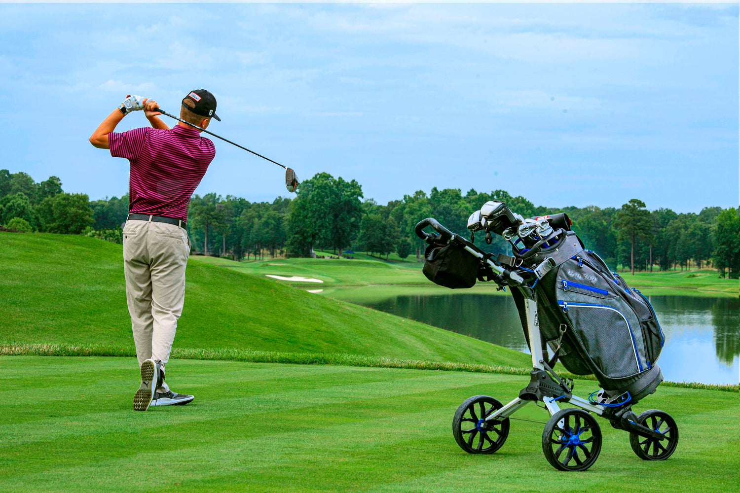 Chariot de golf à 3 roues BagBoy NITRON