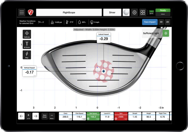 FLIGHTSCOPE Mevo+ Face Impact Location | license