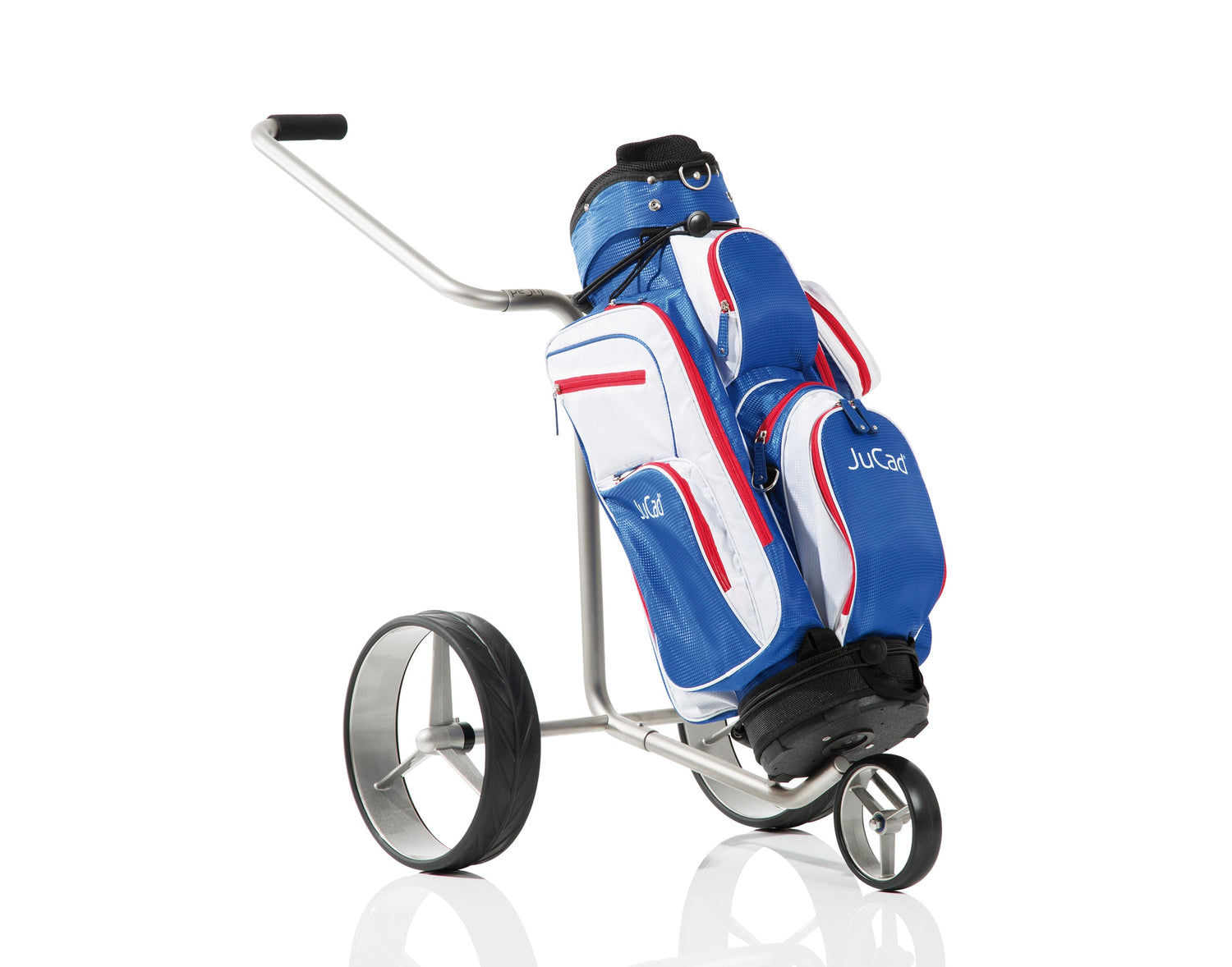 JuCad Golftrolley Junior Edelstahl 3-rädrig - für unsere jüngsten Golfer