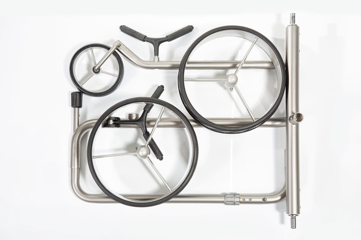 JuCad Golftrolley Junior Edelstahl 2-rädrig - für unsere jüngsten Golfer