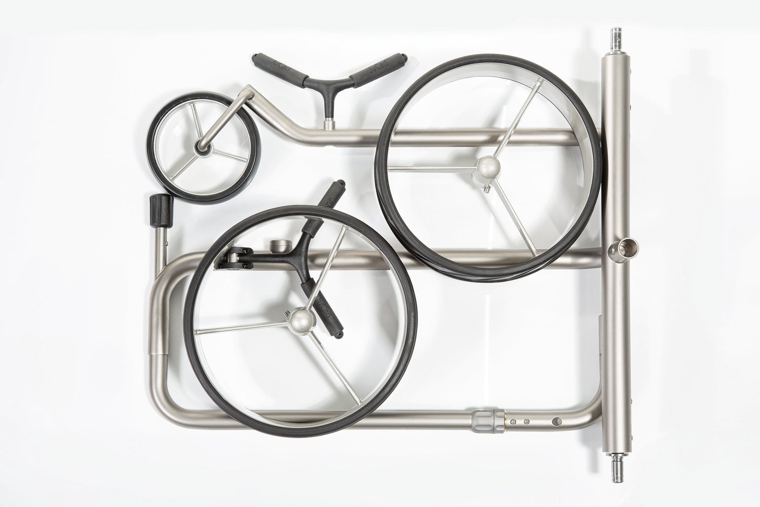 JuCad Golftrolley Junior Edelstahl 3-rädrig - für unsere jüngsten Golfer