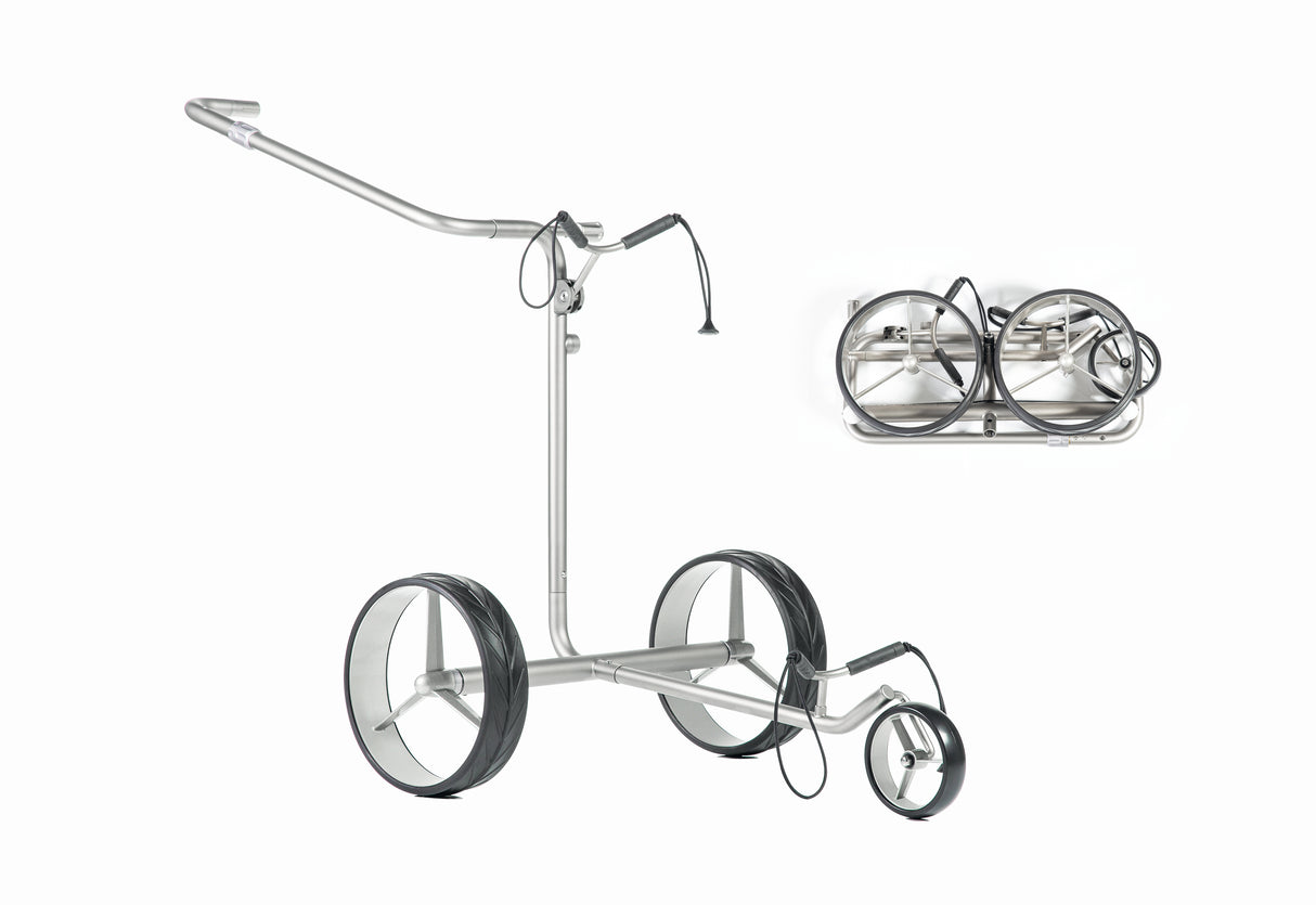 JuCad Elektro-Golftrolley drive SL Titan Travel 2.0 - unsere Nr. 1 - der meistverkaufte Elektrocaddy