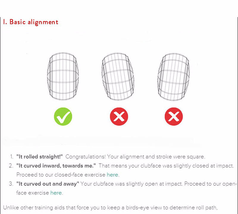 CRESTGOLF - flat golf balls for putting practice | set of 5