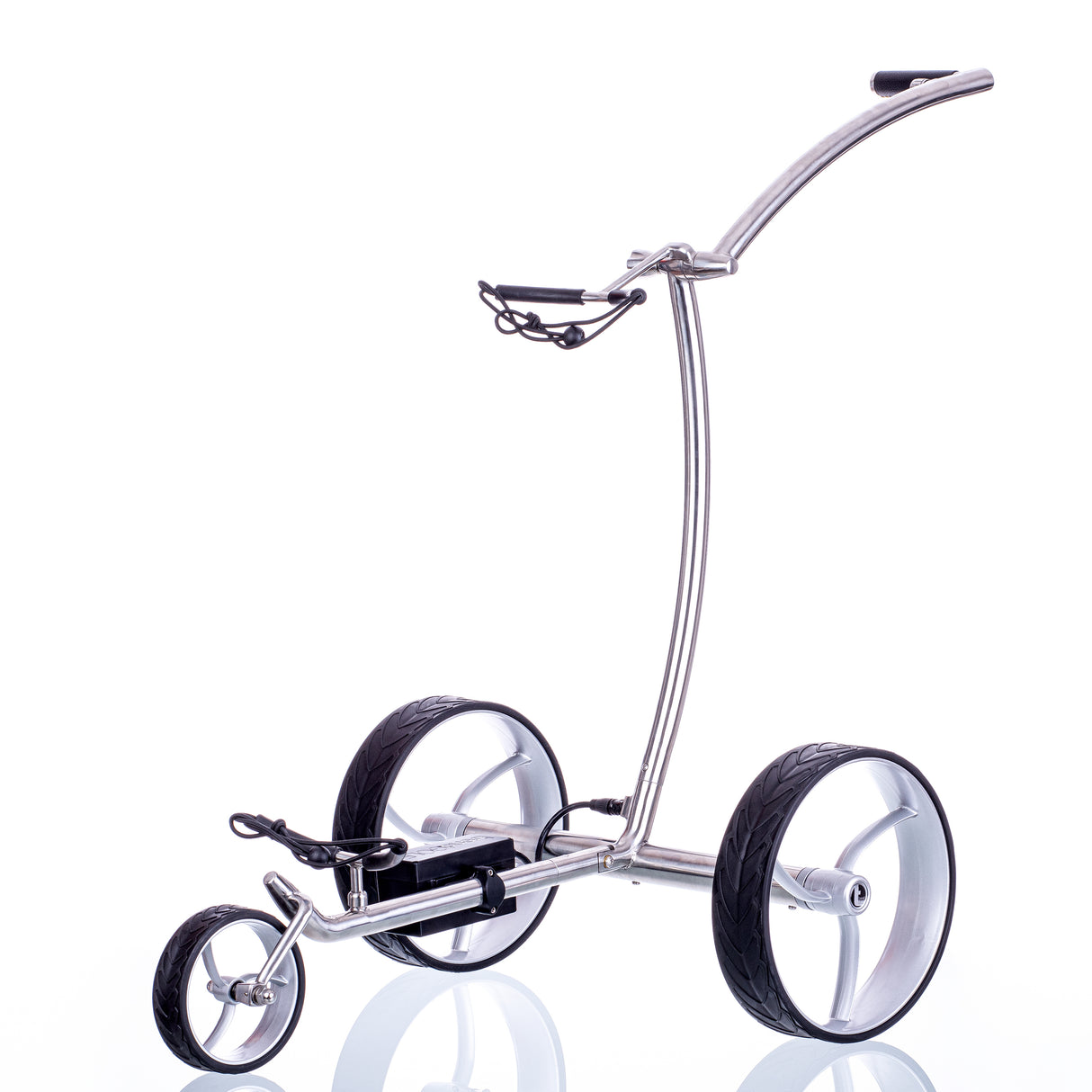 Trendgolf Elektro-Trolley walker Modell 2025 Edelstahl, poliert