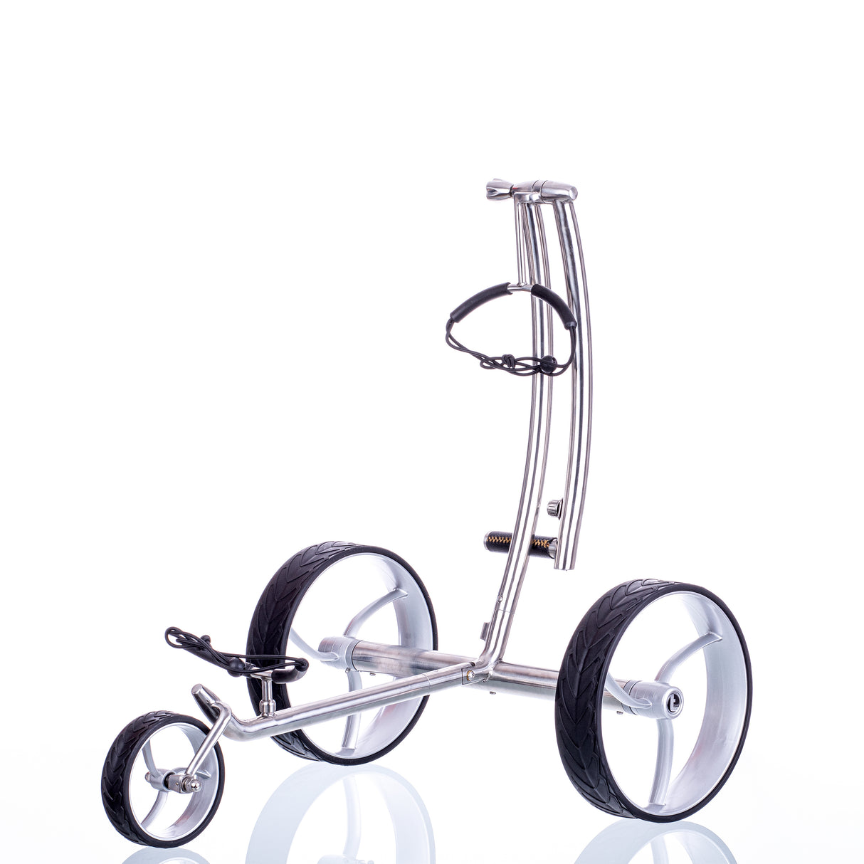 Trendgolf Elektro-Trolley walker Modell 2025 Edelstahl, poliert