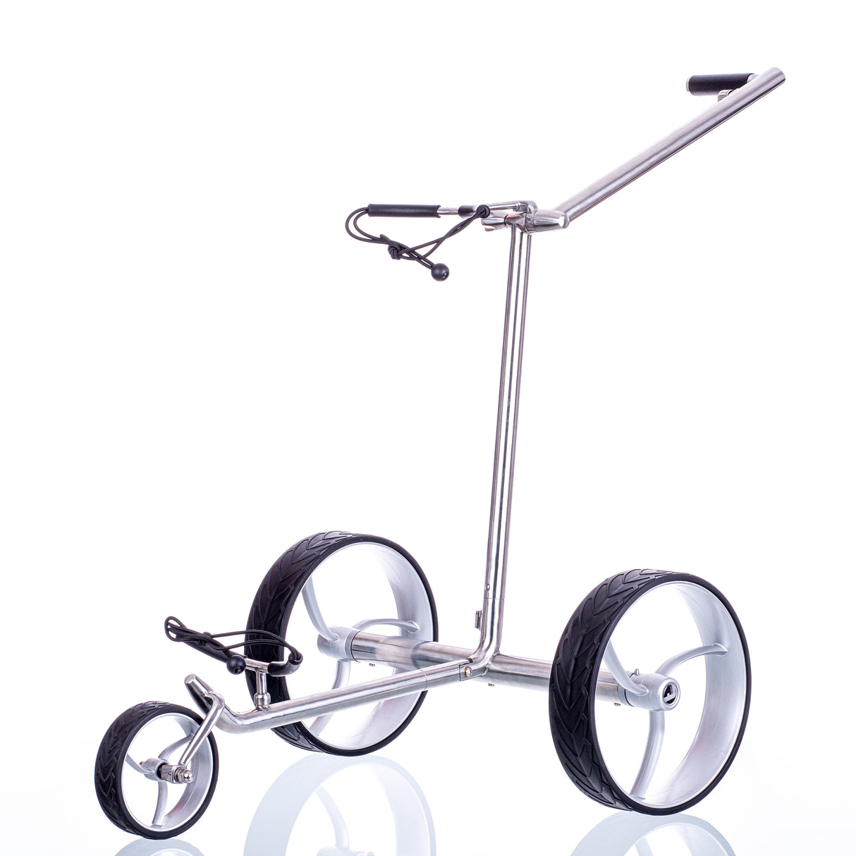 Trendgolf Elektro-Trolley walker S Modell 2025 Edelstahl, poliert