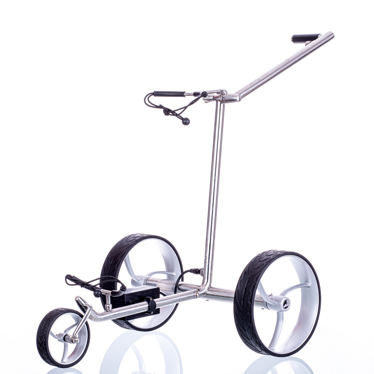 Trendgolf Elektro-Trolley walker S Modell 2025 Edelstahl, poliert
