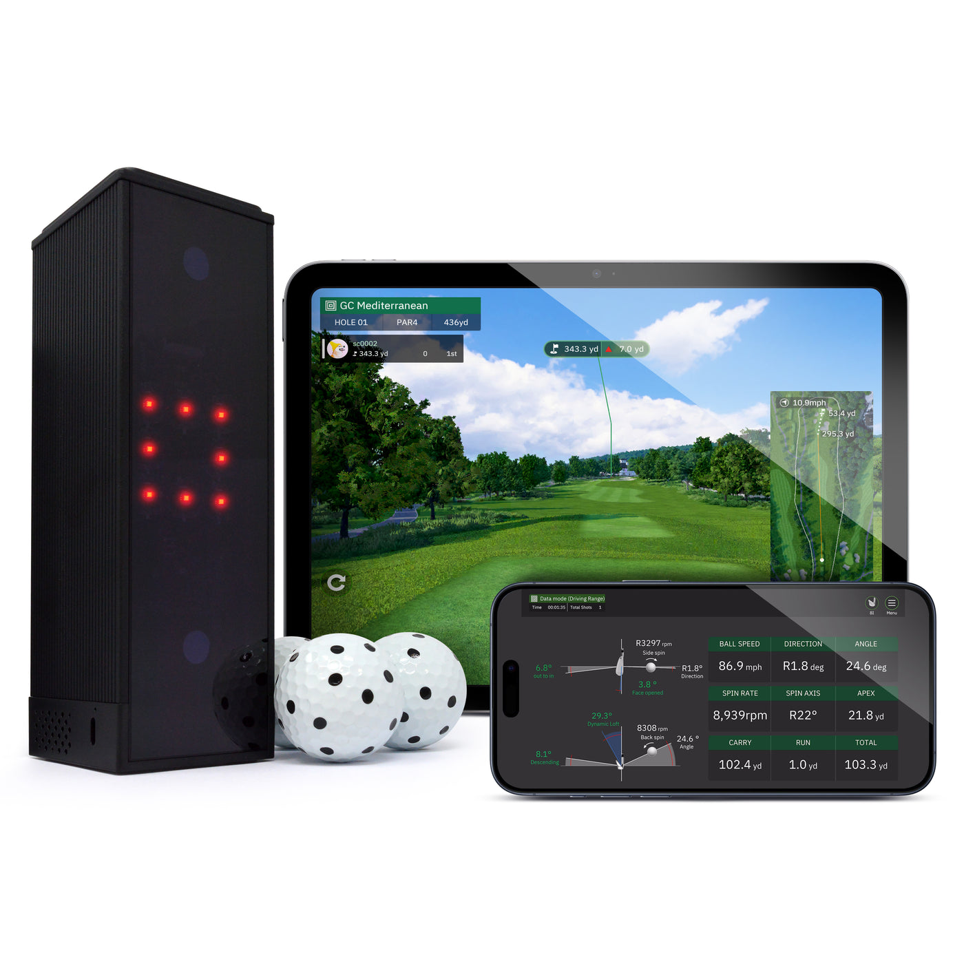 SQUARE GOLF Launch Monitor