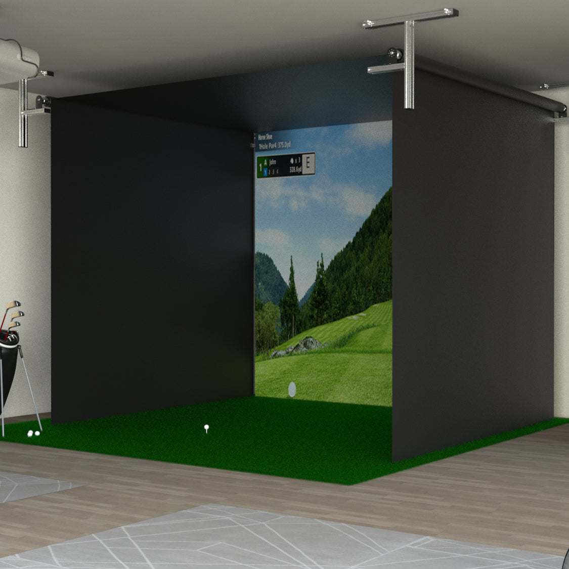 The SportScreen Vanish Series® | Einfahrbare Golfkabine