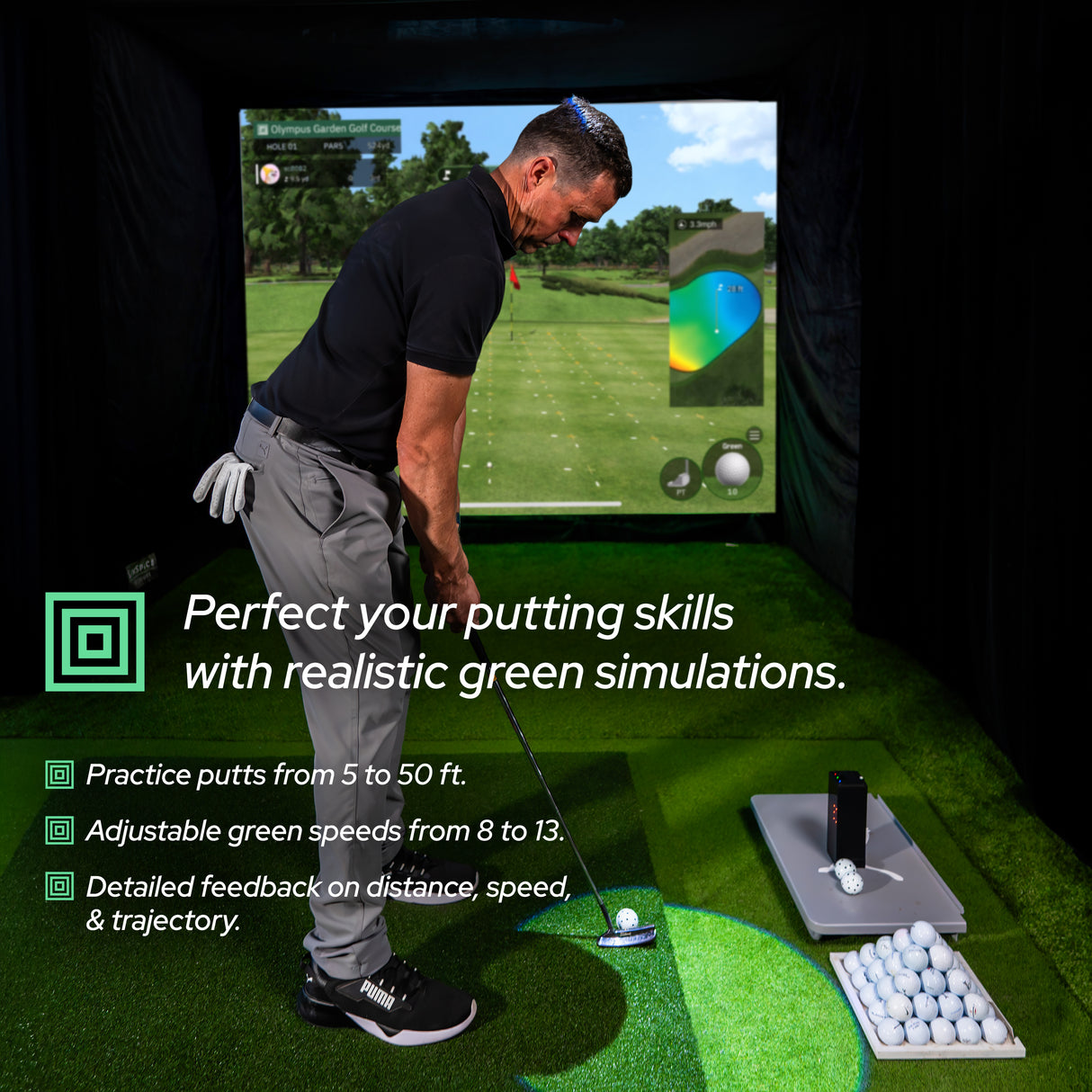 SQUARE GOLF Launch Monitor