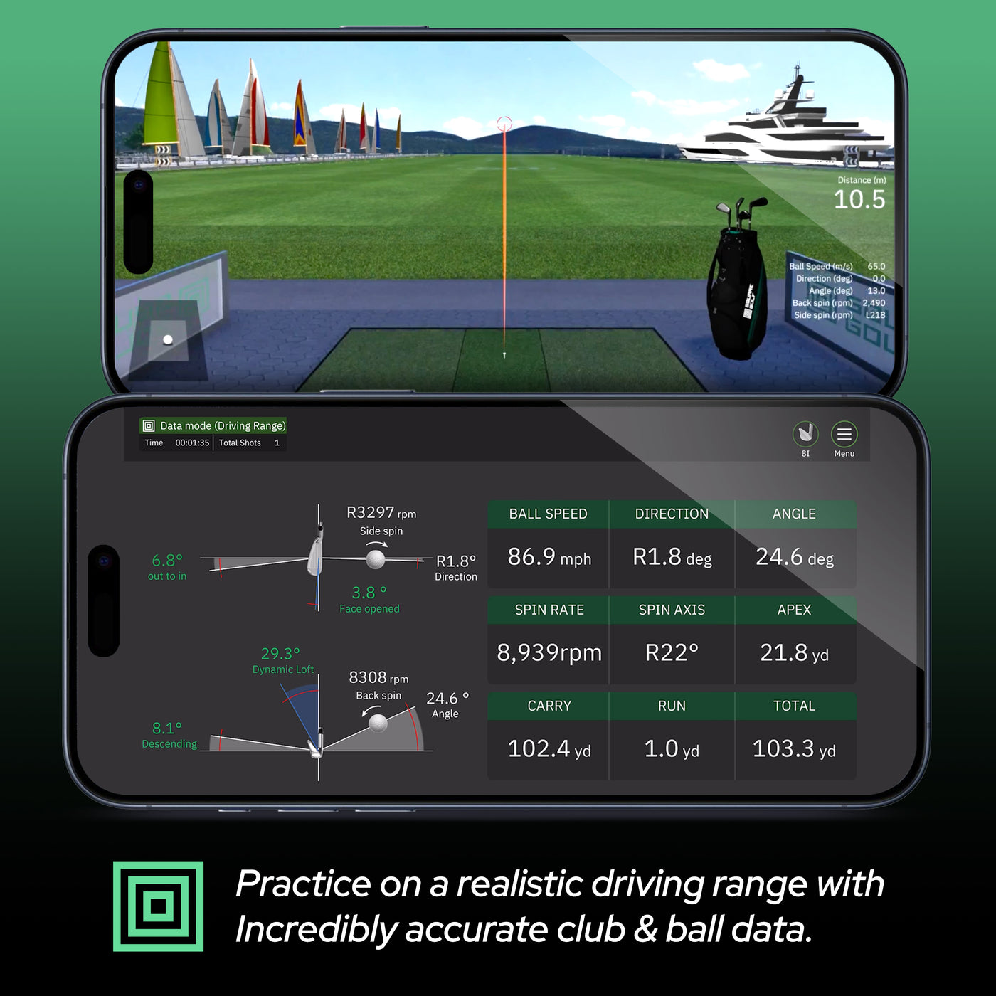 SQUARE GOLF Launch Monitor