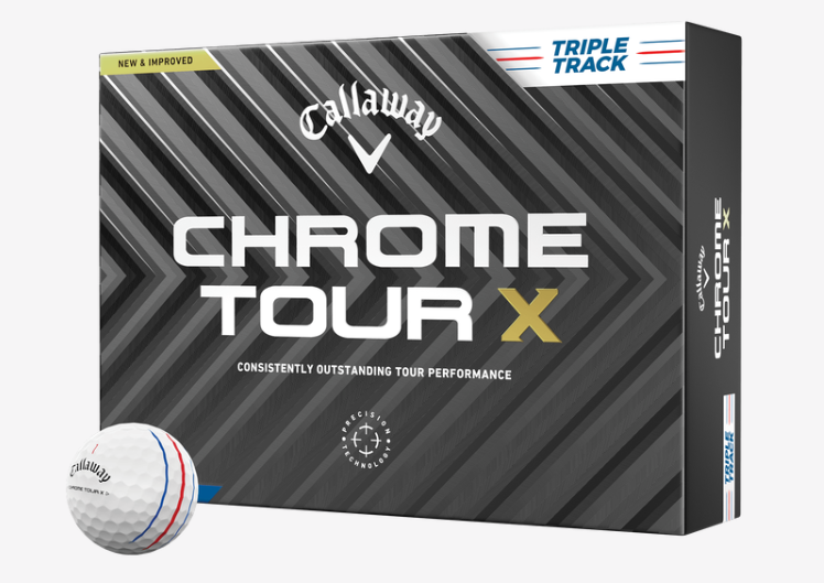 CALLAWAY Golfball Chrome Tour X Triple Track