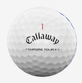 CALLAWAY Golfball Chrome Tour X Triple Track