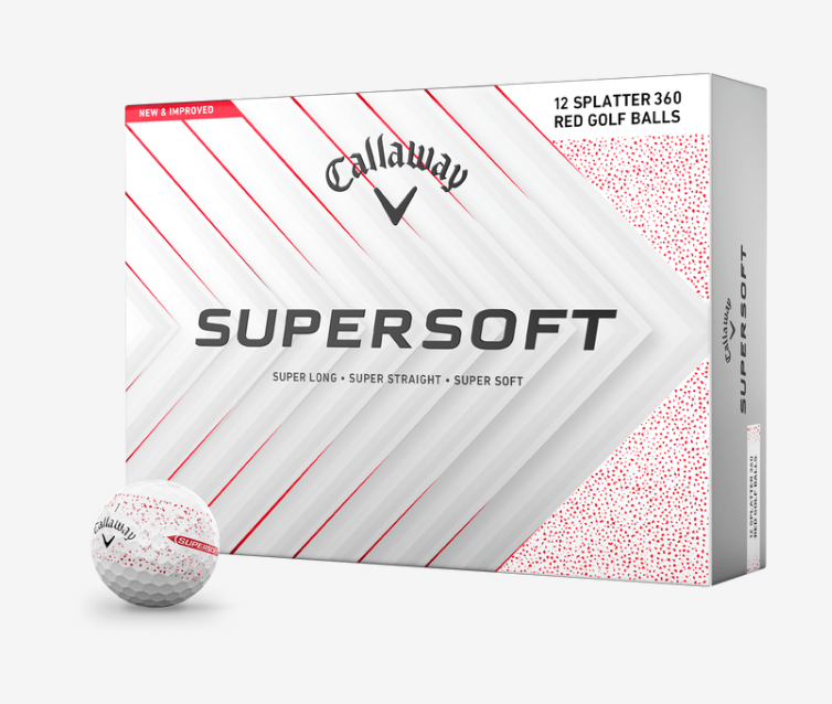 CALLAWAY Golfball Supersoft Splatter 360