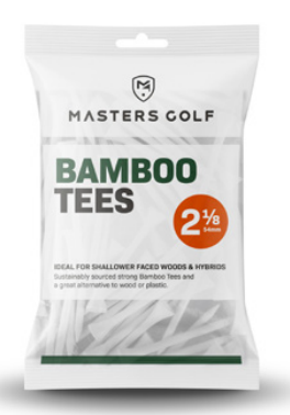 MASTERS 247 Bamboo Tees weiß