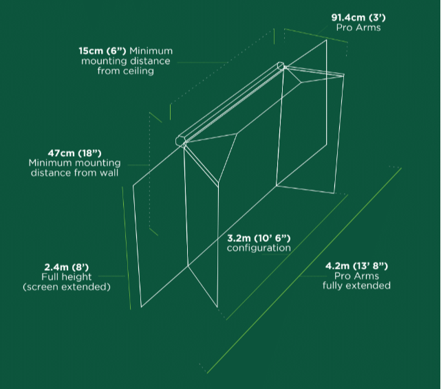 HOMECOURSE Retractable ProScreen