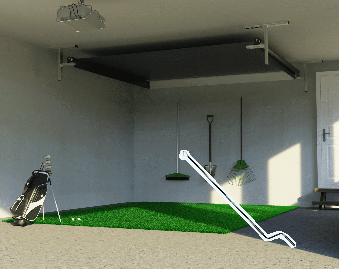 The SportScreen Vanish Series® | Einfahrbare Golfkabine
