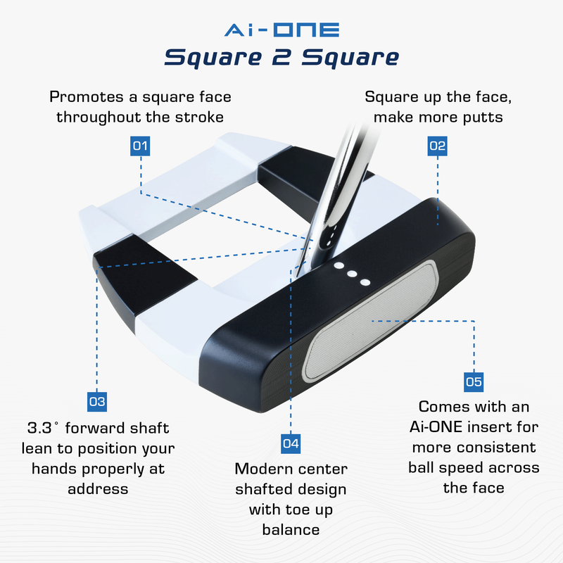 ODDYSSEY Square 2 Square Jailbird Putter