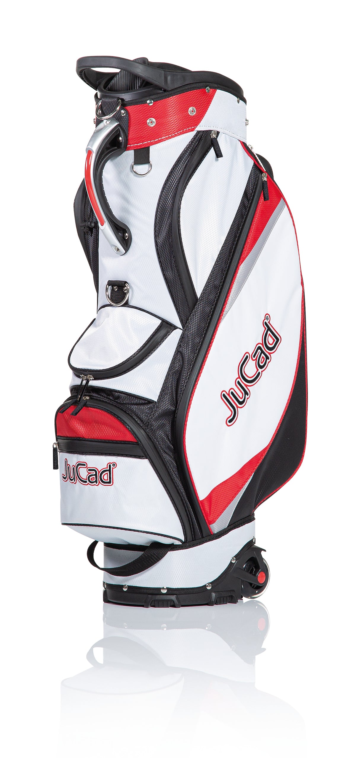JuCad Golfbag to roll Cart Ziehbag mit Radern und Organizer Arcadia Golf Shop