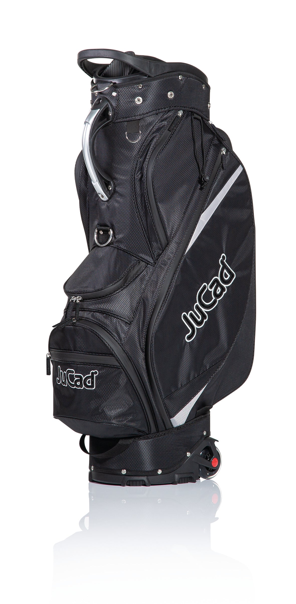 JuCad golf bag to roll - cart &amp; pull bag with wheels and organizer