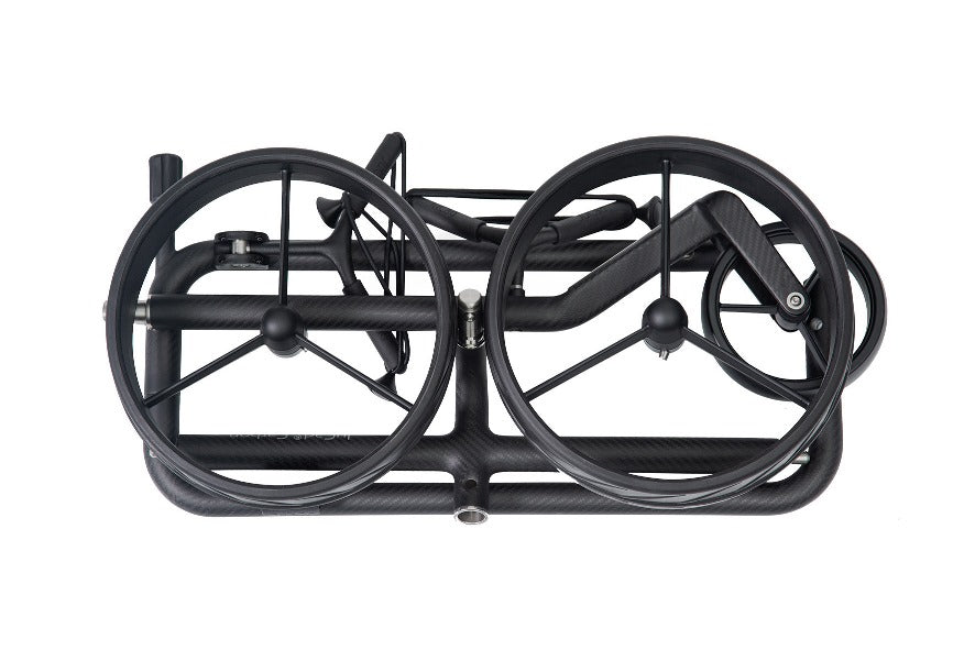 JuCad Golftrolley Carbon Shadow 3 roues - l'élégant noir mat léger
