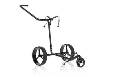 JuCad Golftrolley Carbon Shine 3-rädrig - das stylische Leichtgewicht schwarz-glänzend