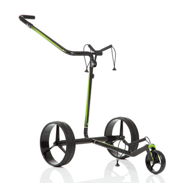 Chariot de golf électrique JuCad CARBON TRAVEL 2.0 noir-vert