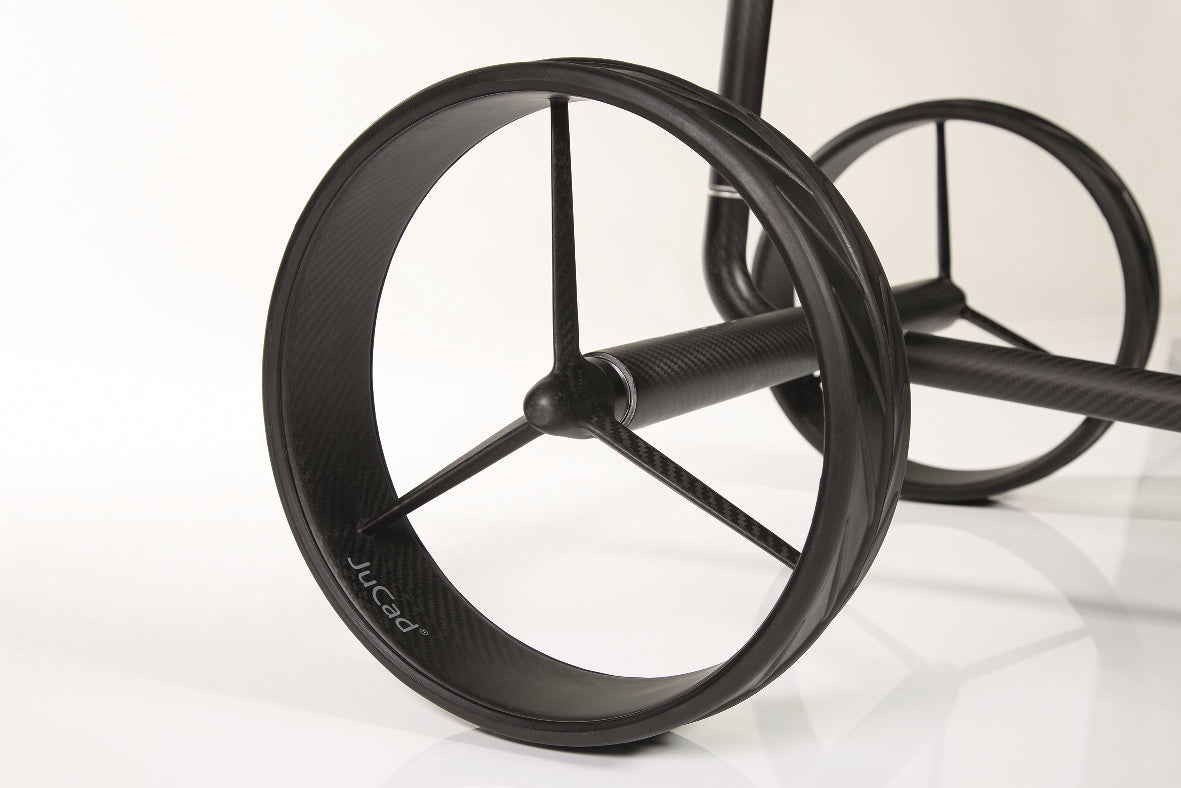 JuCad electric golf trolley Carbon Travel Nero SV 2.0 - high-end in ultra-light full carbon matt black
