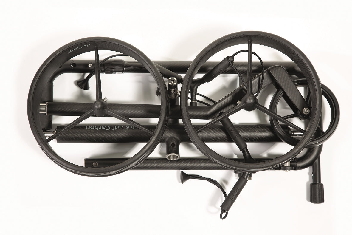 JuCad electric golf trolley Carbon Travel Nero SV 2.0 - high-end in ultra-light full carbon matt black