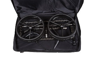 JuCad Golftrolley Carbon Shine 2-wheels - the stylish lightweight shiny black