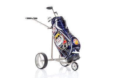 Chariot de golf électrique JuCad Ghost Titan 2.0 - le Titan pliable avec prise en main confortable