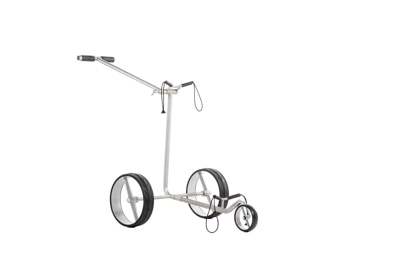 Chariot de golf JuCad Ghost Titan - chariot à pousser pliable avec poignée confortable